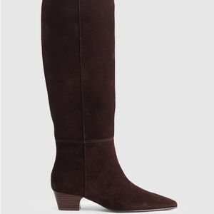 Madewell Lexie Tall Boot with Extended Calf in Suede
